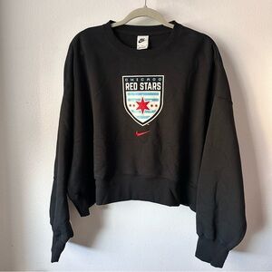 Nike Chicago Red Stars Oversized Fit Crewneck Sweatshirt Women’s M NWSL Soccer